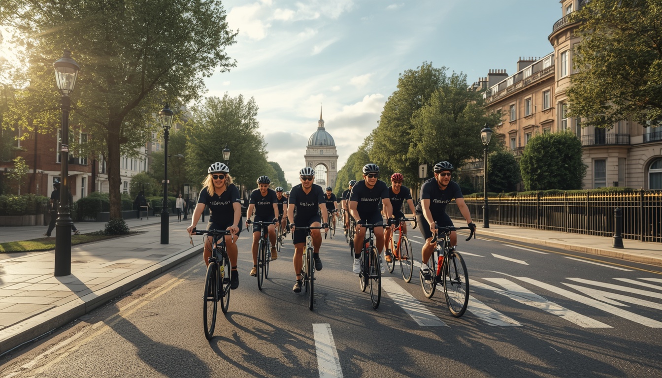 Zoevivflora group cycling ride through London